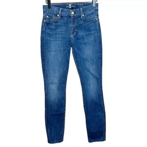 7 For All Mankind The Mid Rise Skinny Jeans